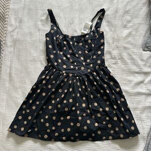Abercrombie Polka Dot Square Neck Mini Dress